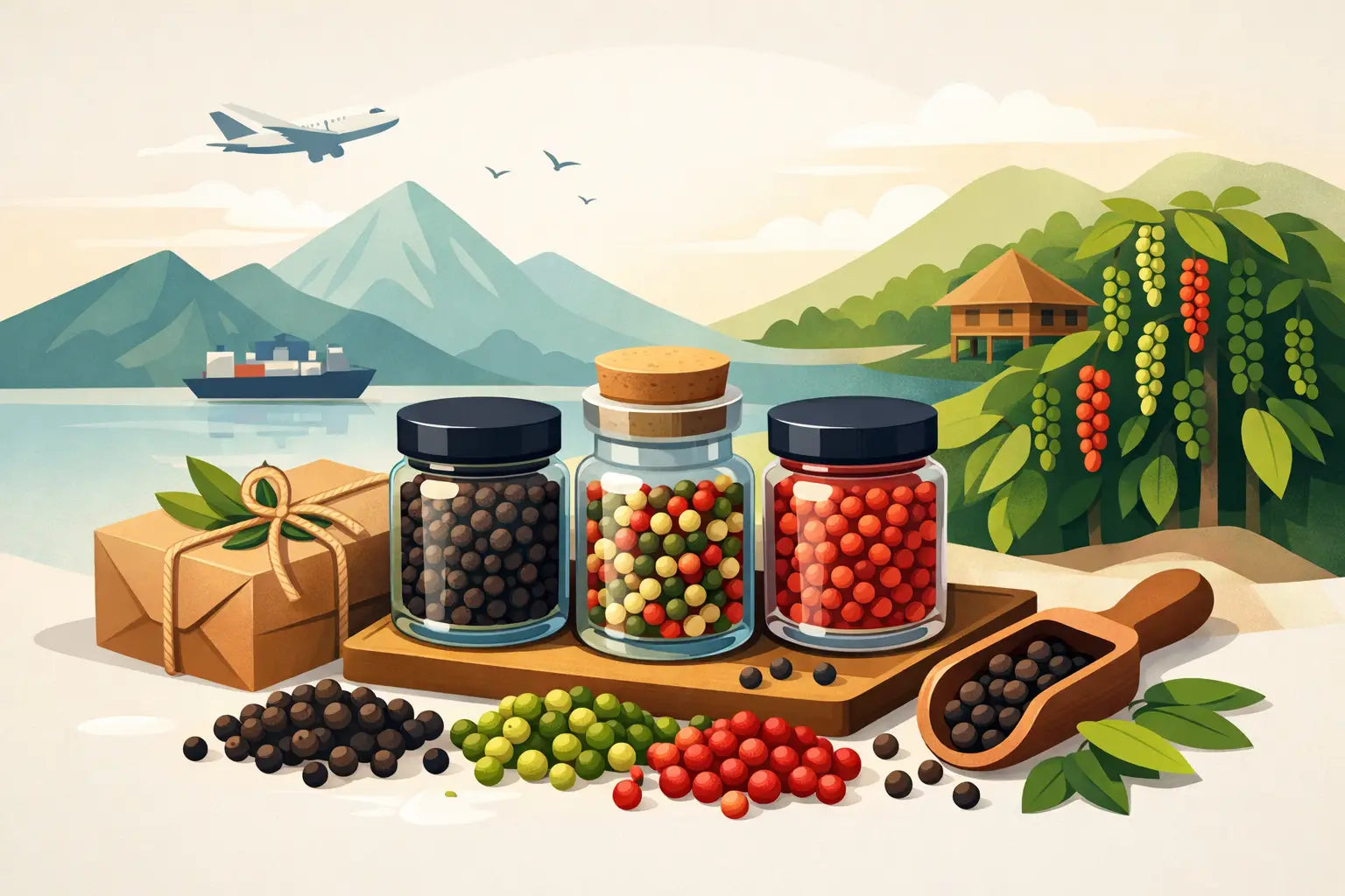 Gourmet Pfeffer Geschenk mit echter Herkunft