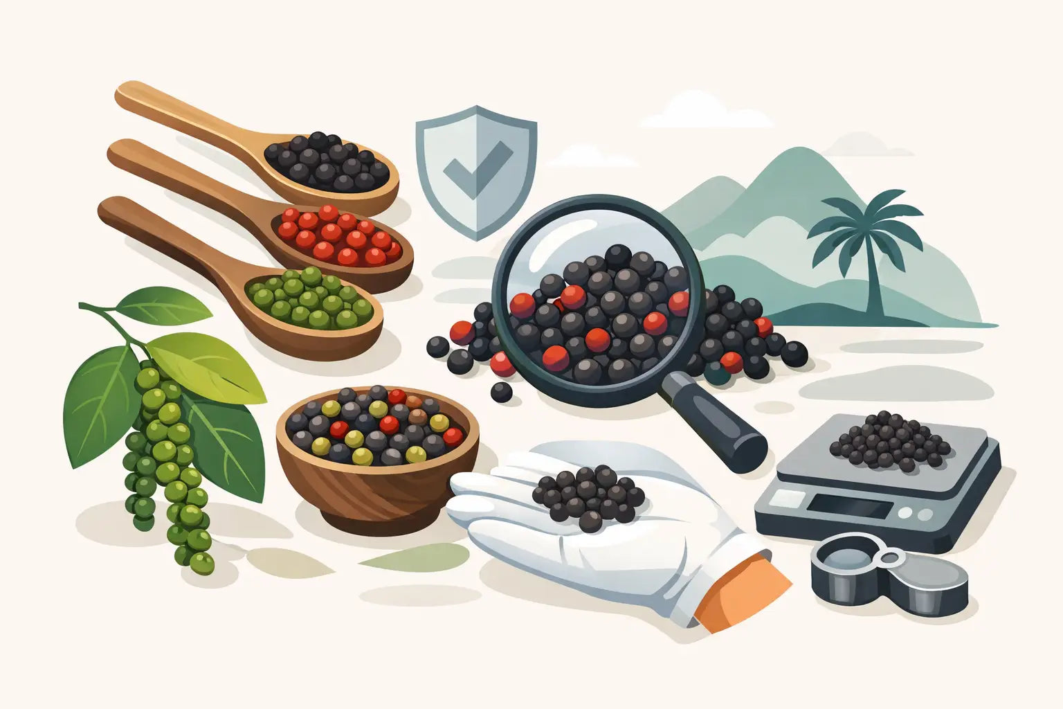 Wie erkennt man echten Kampot-Pfeffer?