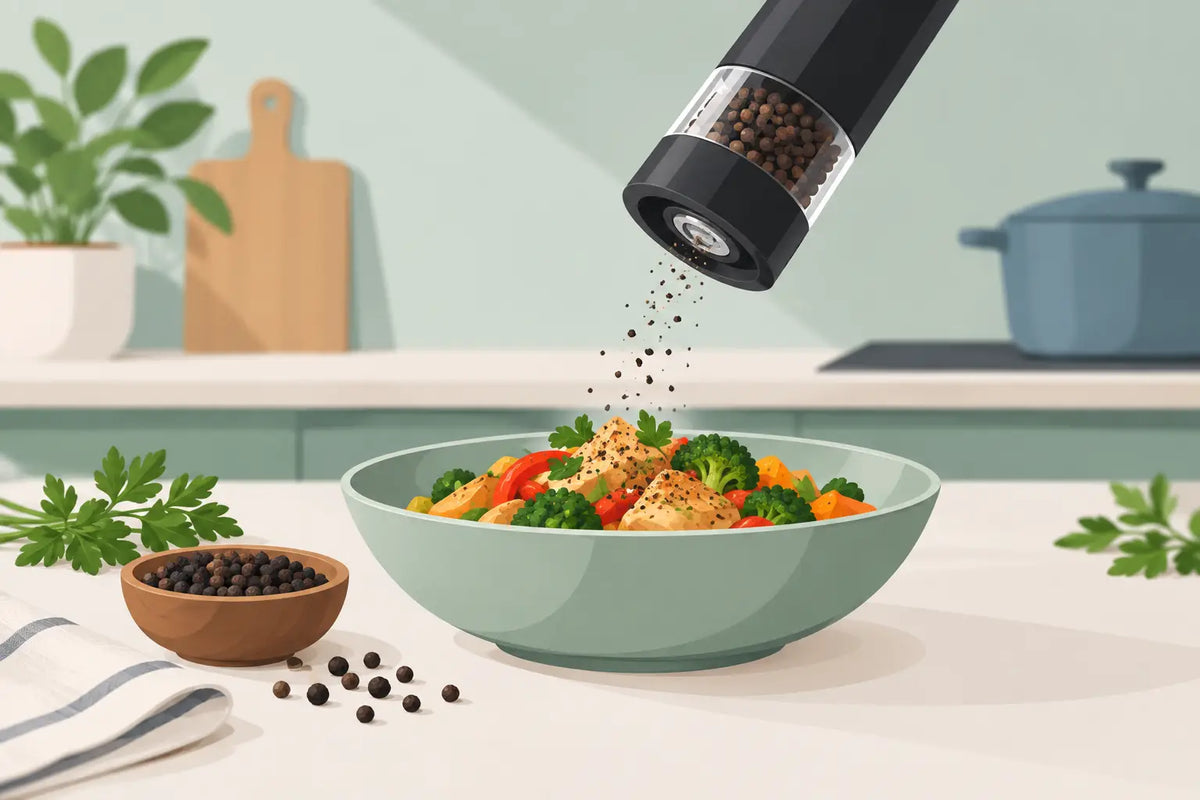 Schwarzen Pfeffer richtig dosieren beim Kochen