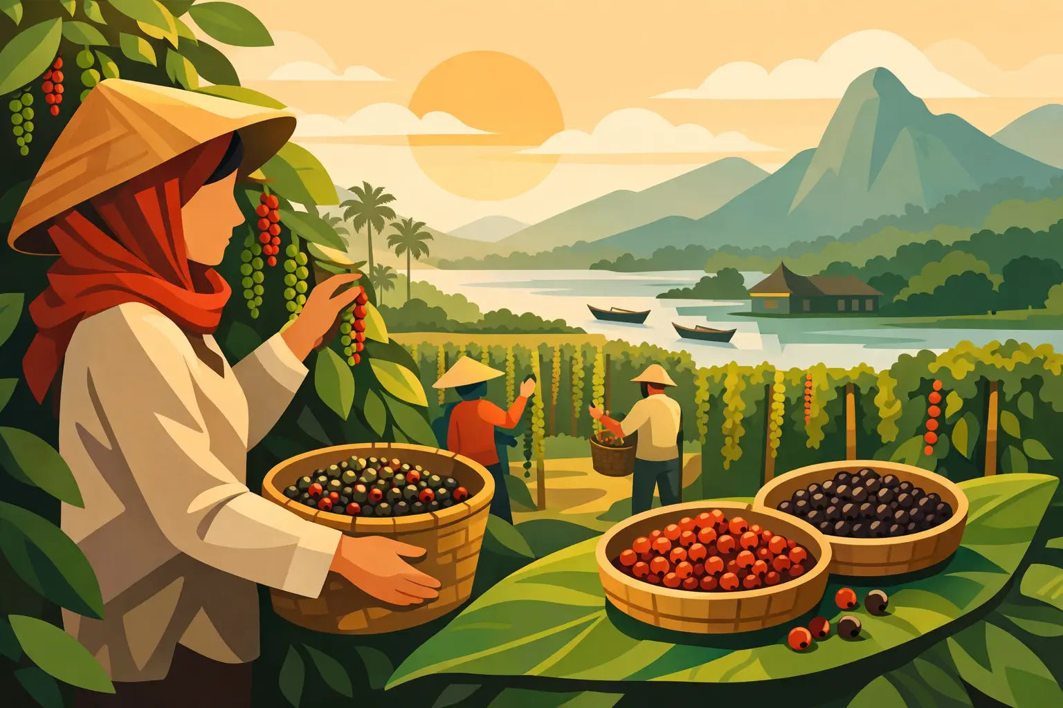 Pfefferernte in Kampot und ihr besonderer Moment