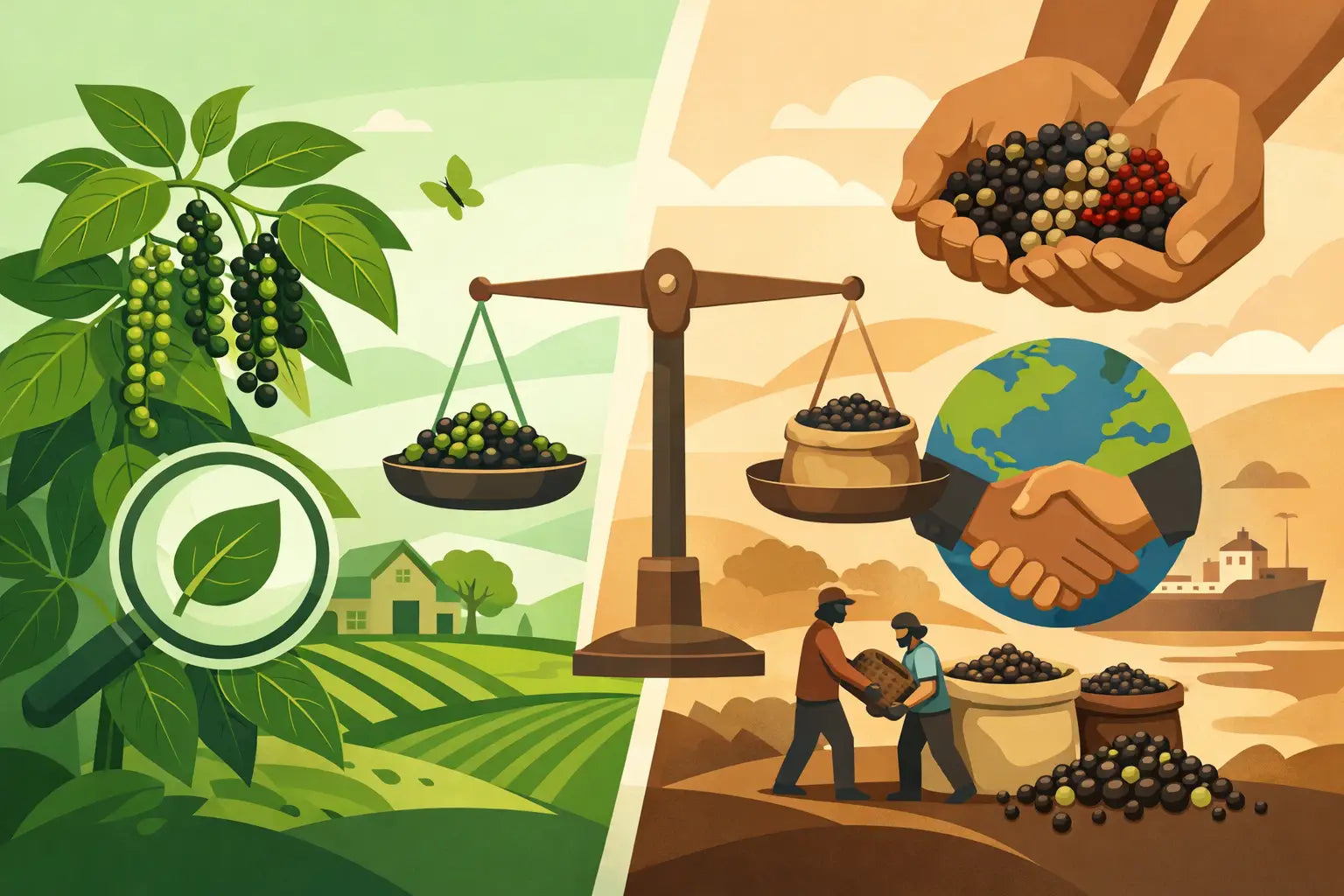 Bio-Siegel versus Fairtrade beim Pfeffer