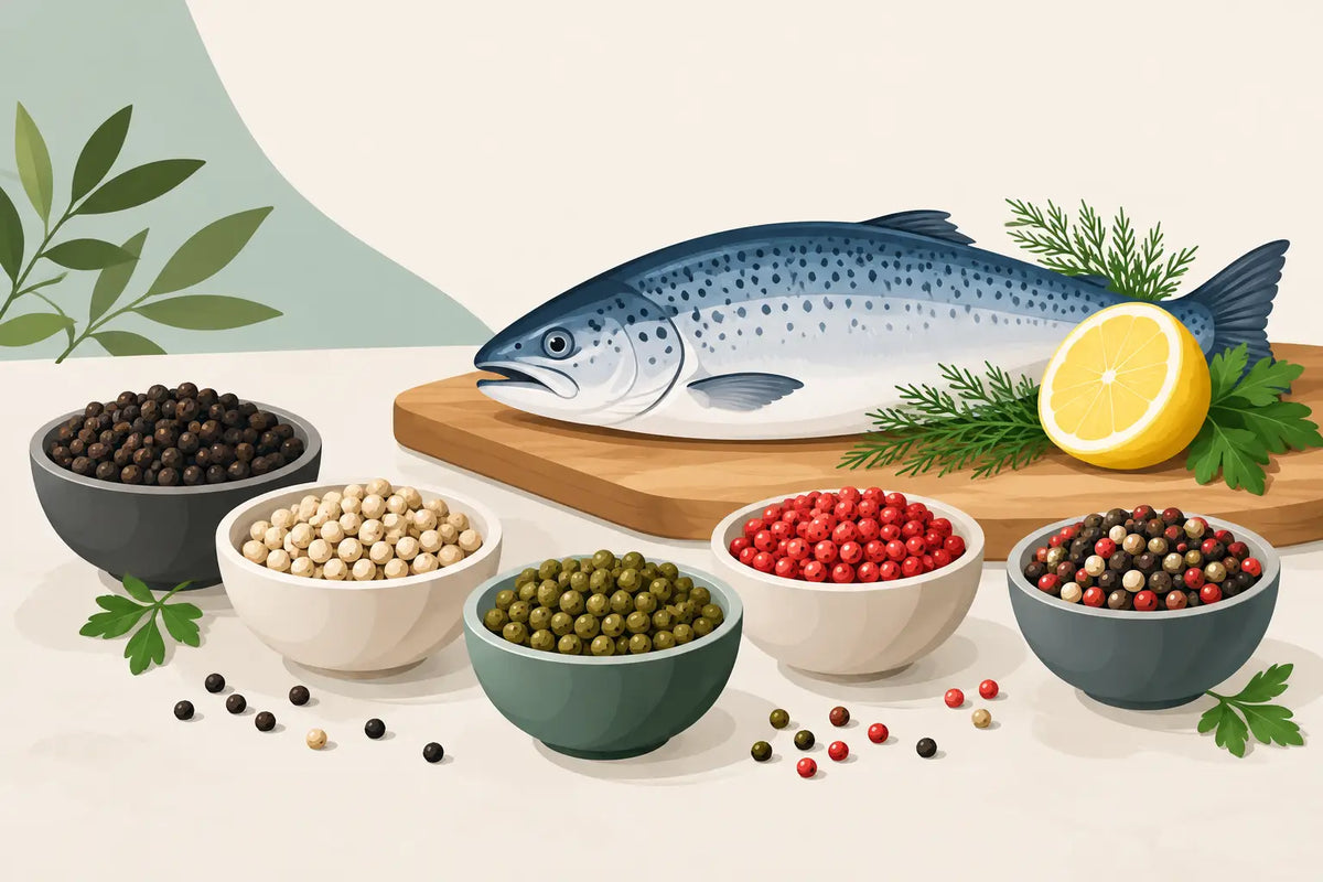 Die besten Pfeffersorten für Fisch richtig wählen