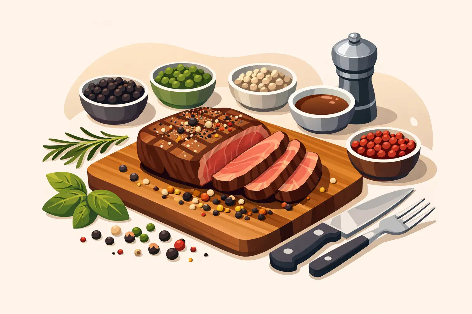 Die beste Pfeffersorten für Steak
