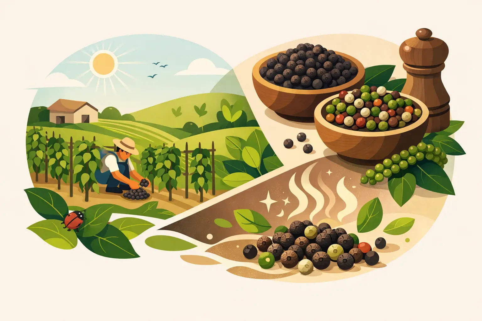 Wie Bio-Anbau das Aroma von Pfeffer beeinflusst