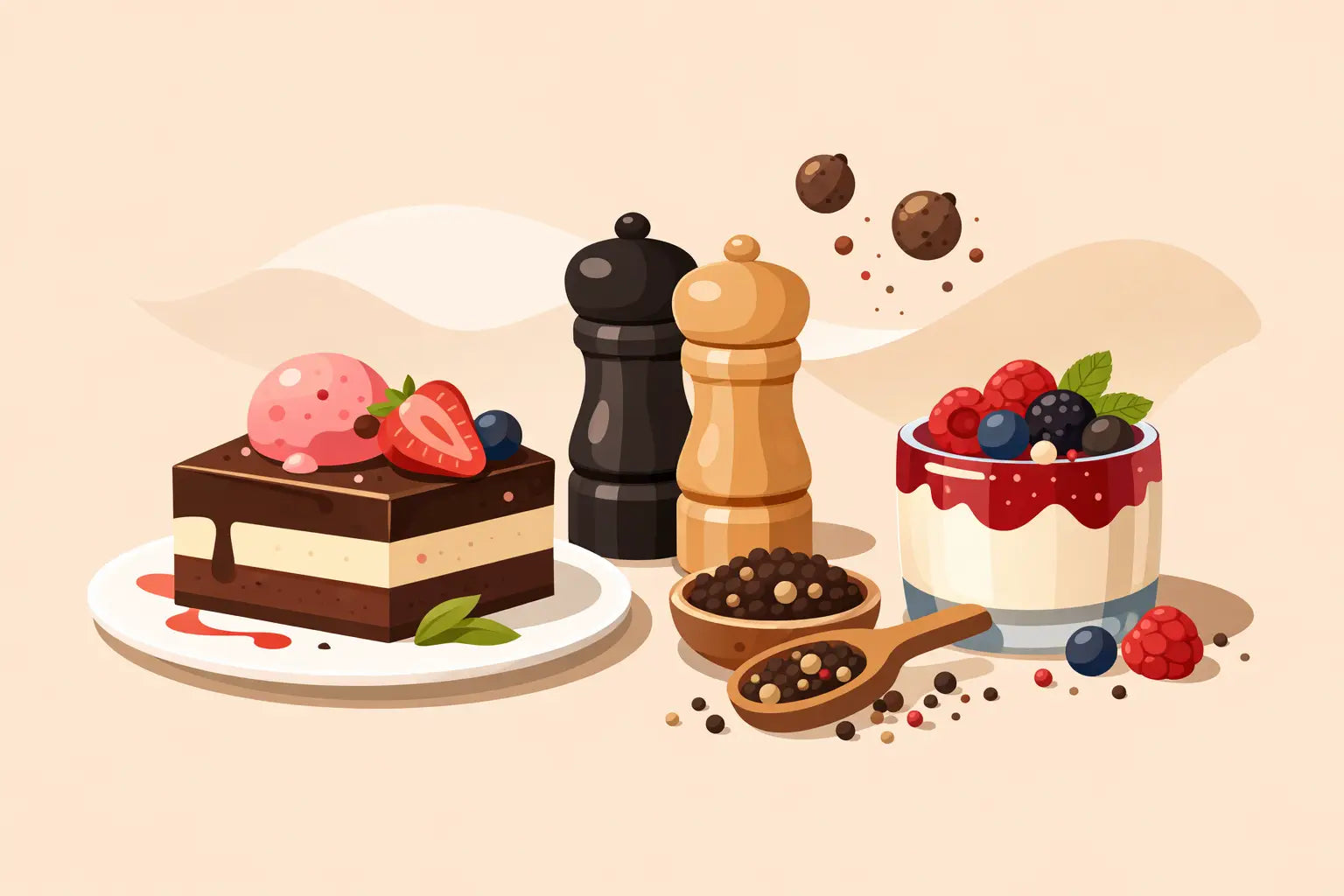 Pfeffer zu Dessert? Ja - und richtig gut