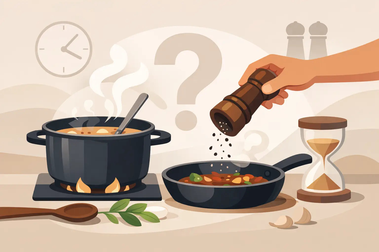 Wann Pfeffer beim Kochen zugeben?